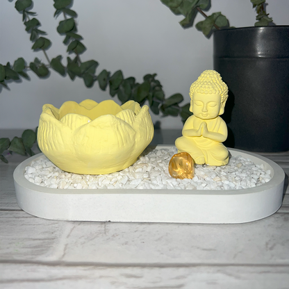 Jardin Zen Flor de Loto cuarzo Citrino